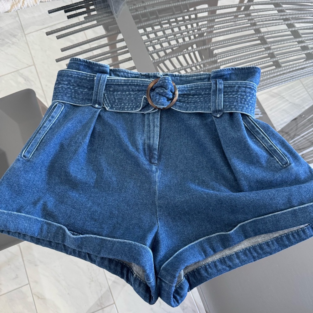 Sezane Rome Shorts Denim - Size 12
